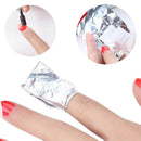 100x Aluminium Foil Nail Art Soak Off Acrylic Gel Removal Wraps Nail Massager  Z