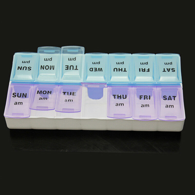 Big Compartment Pill Box 7 Days Medicine Storage Organizer Container Case Boxes