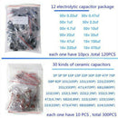 1390Pcs Electronic Components LED Diode Transistor Capacitor Resistance Kit T6X9