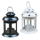 Handle Candle Tealight Light Holder for Photograph Props Home Decor Black