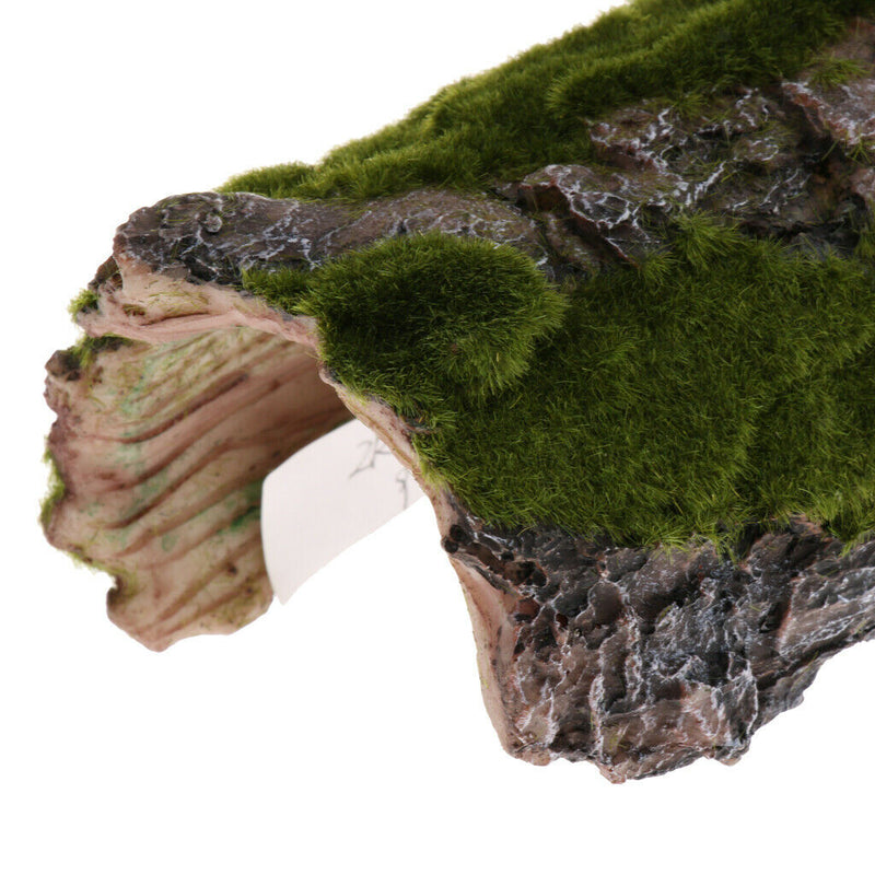2xTree Trunk Hiding Cave Reptile Habitat Lizard Hiding Turtle Basking Platform