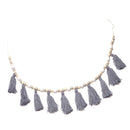 Wooden Beaded Tassel Curtain Mosquito Net Wall Hanging Ornament Craft
