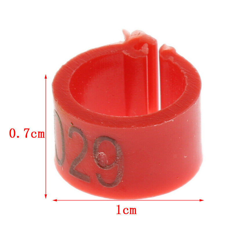 50Pcs Bird Rings Leg Bands Plastic Dove Bands For