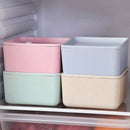 Food Container Dry Fruits Snacks Storage Box Leak Proof Wheat Straw Plastic K9G5
