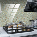 10pcs Ceramic Tile Stickers Set Decorative Wall Decals for Kitchen (TS262) A
