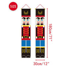 1Pair Christmas Walnut Soldier Door Curtain Hanging Door Ornament Party SupSEAU