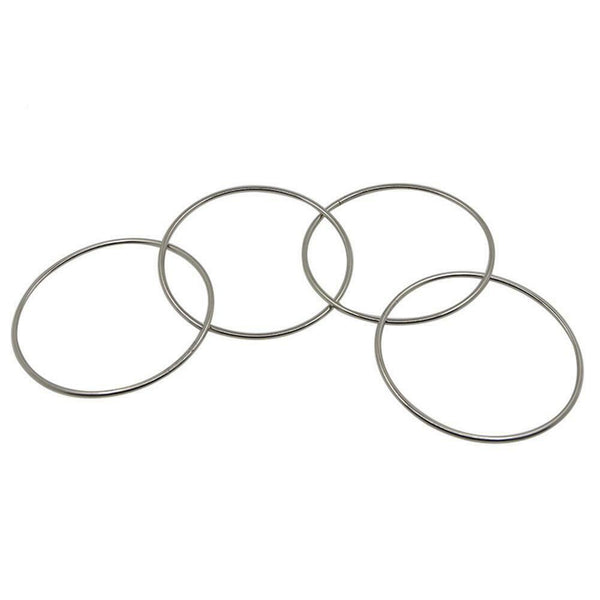 4pcs Magic Metal Rings Linking Iron Hoops for Fun Magic Trick Playing Props #gib