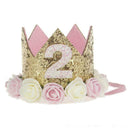Baby Girl First Birthday Party Hat Flower Prince Crown Haircceory S7X8 SH Q6K2