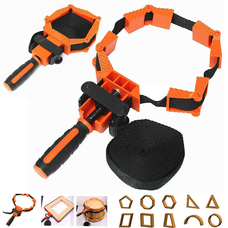 Woodworker Photo Frame with Strap Clamp Holder Miter Vise Ratchet Angle Cla W7F8