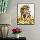 5D DIY Full Drill Diamond Painting Lion Cross Stitch Embroidery Mosaic Kit
