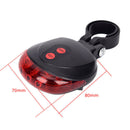 Bicycle Rear Light and 5 LED Power Beam Front Light Head Light Torch +Taillight*