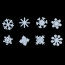Mixed Nail Metal Flakes White Snowflakes DIY Christmas Decorations Slice Stic Fh