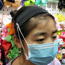 6pcs/set Solid Color Milk Silk Yoga Button Headband Sport Elastic Sweatband