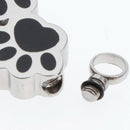 Bear Paw Shape Cremation Memorial Charms Jewellery Metal Urn Pendant for Pet