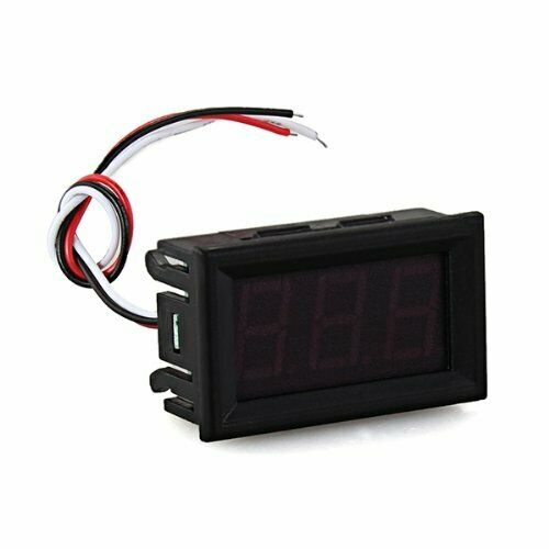 Meter Mini Panel 0-100V DC voltmeter Tension Show 20mA three red wire G4E9