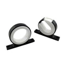 2 Packs Black Alloy Fishing Rod Rack Bracket Organizer  For Boat Kayak Yacht