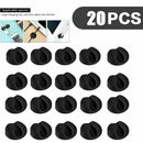 20X Cable Clips Tidy Cord Lead Desk Organiser USB Charger Holder Self-Adhesive!