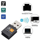 AC600 Mbps Dual Band 2.4/5Ghz Wireless USB Mini WiFi 802.11 Adapter New Net Q2G1
