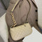 Fashion Lattice Pattern Women Handbag Chain Shoulder Underarm Bag (Khaki)