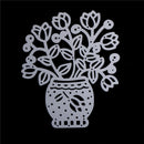 DIY Flower Potted Plants Scrapbooking Carbon Metal Steel Stencil Cutting Die Z