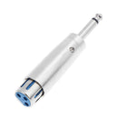 6.35mm Audio Jack to XLR Female Converter Adapter for Microphone Speaker