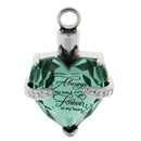 Green Heart Pet Ashes Urn Pendant Memorial Cremains Jewelry Keepsake Gifts