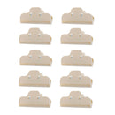 10 Pcs Food Bread Storage Clip Household Snack Sealing Bag Clips 4inch Beige