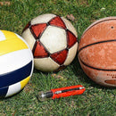 Inflatable Ball Hand Air Pump Inflator With 1 Needles+ 2 Nozzle Air Pump Fo B2Z6