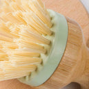 Tableware Multifunctional Tool for Kitchen Cleaning Brush Durable Wooden Ha