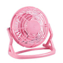Mini fan Portable USB Desk Computer PC Laptop Silent Color: pink J2Q8