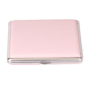 Pink Leather Cigarette Case Stainless Steel Cigarette Box Smoking Case Pro HOT
