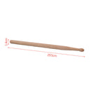 1Pair Lightweight Music Children Maple Wood Oval Tip Drum Sticks Accessories BX