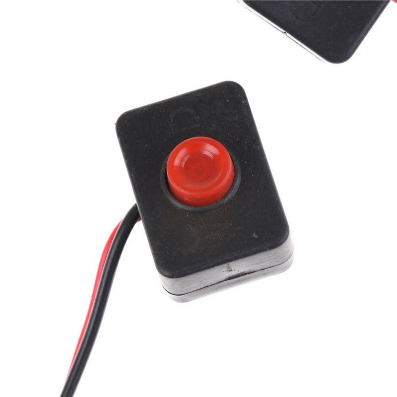 2PCS DC 12V 2A Adhesive Base Push Button Action Wired Switch for  Y Kw