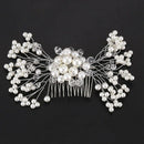 Crystal Flower Faux Rhinestone Wedding Bridal Flower Hair Clip Hairpin Part J9I2