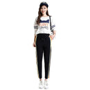 Sweatpants Rainbow Striped Side Pant Women Loose Trousers Joggers Sweat Pan