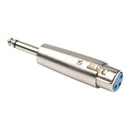 Professional 6.35mm 1/4 Inch Mono Male Plug to 3 Pin XLR Female Jack Mono Audio