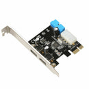 PCI Express USB 3.0 2-Port Front Panel With Control Adapter 4 And 20 Pins  UBC