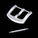 Buckle Stainless Steel clasp with Solid Spring Bar for 20mm Bracelet Watch