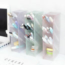 4 Grid Desktop Pen Holder School Office Storage Case Box Pens Pencil Organizer