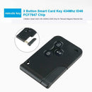 3 Button Smart Card w/ 434Mhz ID46 Chip for Renault Megane Remote Key NEW