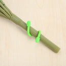 4pcs Silicone Binding Rope Wrap Data Wire Cable Winder Wrap Tie Cinch Strap