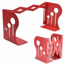 Creative Adjustable Bookends Black Metal Office Non-slip Magazine File Book W9U6