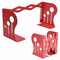 Creative Adjustable Bookends Black Metal Office Non-slip Magazine File Book W9U6