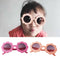 Fashion Lovely Kids Boys Girls Round Sunglasses Toddler Goggles Glasses