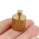 1Pc tripod camera thread screw adapter 3/8 to 1/4 female male converter brass ES