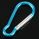 5 x Camp Hiking Portable Blue Aluminum Alloy Mini Carabiner Hook A9A6