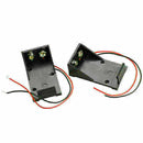 9V Volt Black Battery Clip Holder Box Case Cover with Cable Wire 2017 Lead W9G1