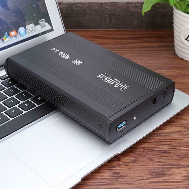 3.5 inch SATA HDD SSD Enclosure Box Hard Drive Disk External Case (USB3.0)