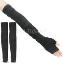 2x Creative Ladies Girls Extra Long Lace Arm Warmers Fingerless Gloves Sleeve