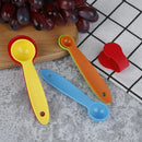 5pcs/set Measuring Spoons Colorful Plastic Measure Spoon Baking Measuring To Gw